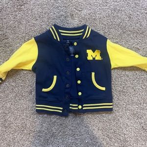 Michigan baby varsity jacket, UofM